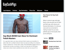 Tablet Screenshot of gaycashpigs.com